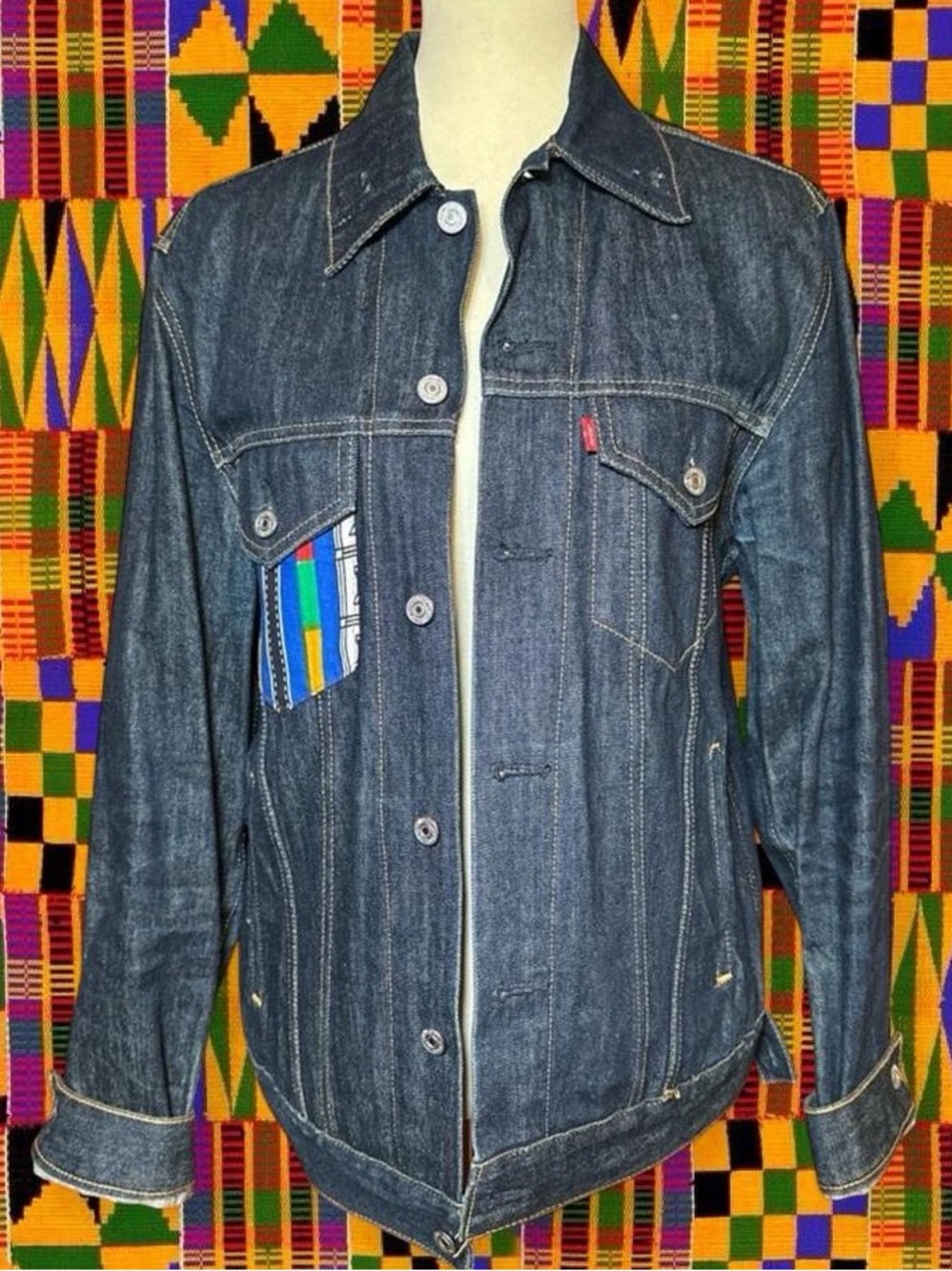 Levi's Men's Denim Distressed Patch Jacket